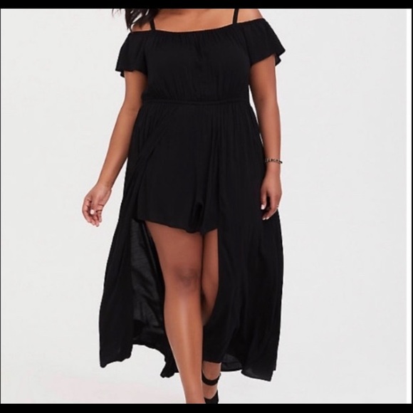 torrid Pants - **NEW TORRID Cold Shoulder Walk Through Romper